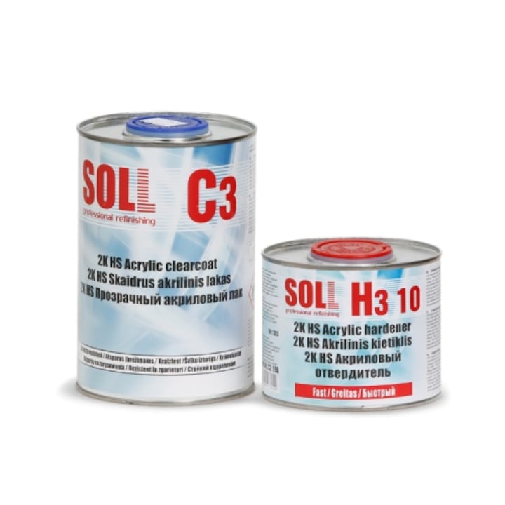 Lac Acrilic 2k-hs 2:1 C3 Cu Intaritor Rapid H3 10 1,5 L