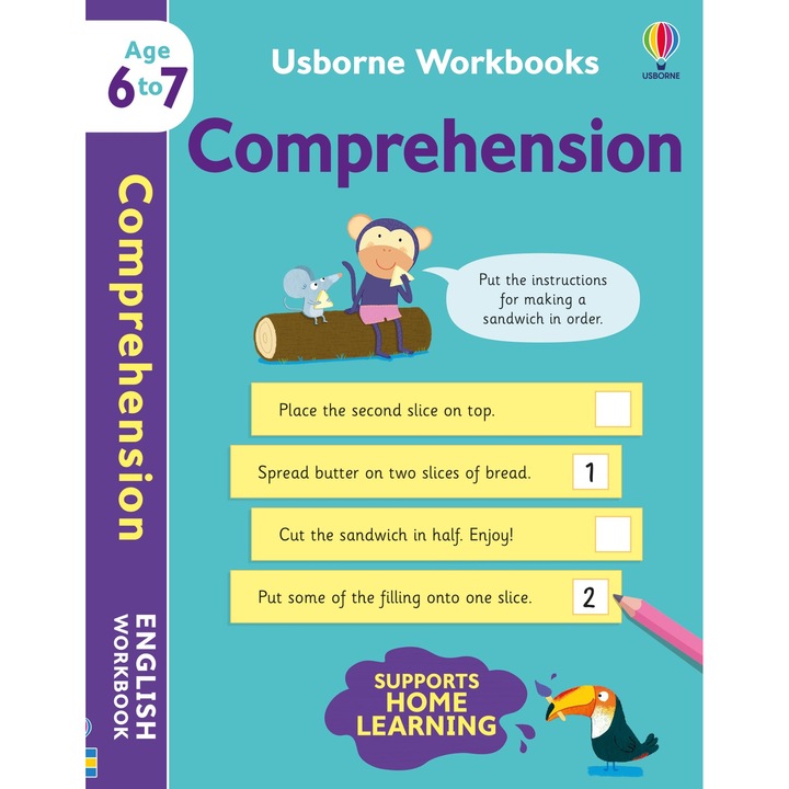 Caiet de exercitii limba engleza Usborne, Workbooks Comprehension, 6-7 ani