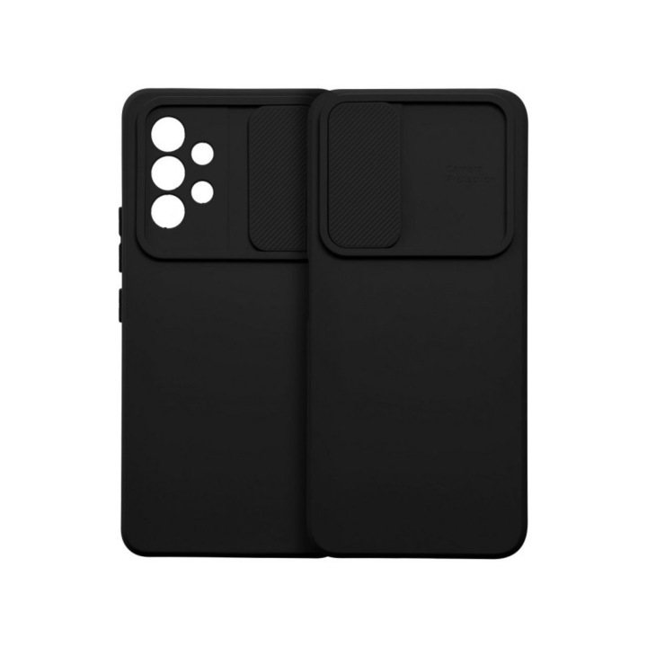 Husa Upzz Slide Camera Compatibila Cu Samsung Galaxy S24 Ultra, Protectie La Camera, Negru