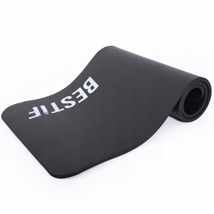 Saltea yoga, Bestif, Spuma poliuretanica, Negru