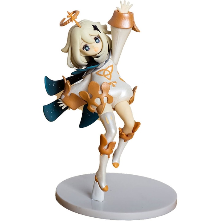 Figurina Genshin Impact Paimon, PVC ecologic, inaltime 14cm, set de asamblat