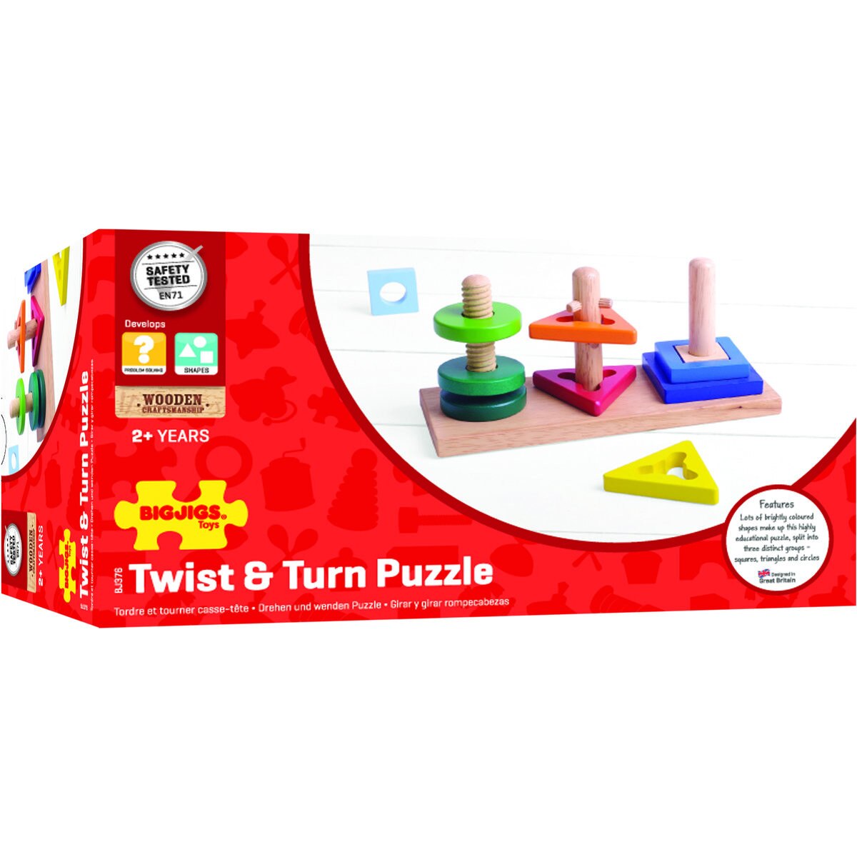 Joc de potrivire - 3 forme geometrice BigJigs