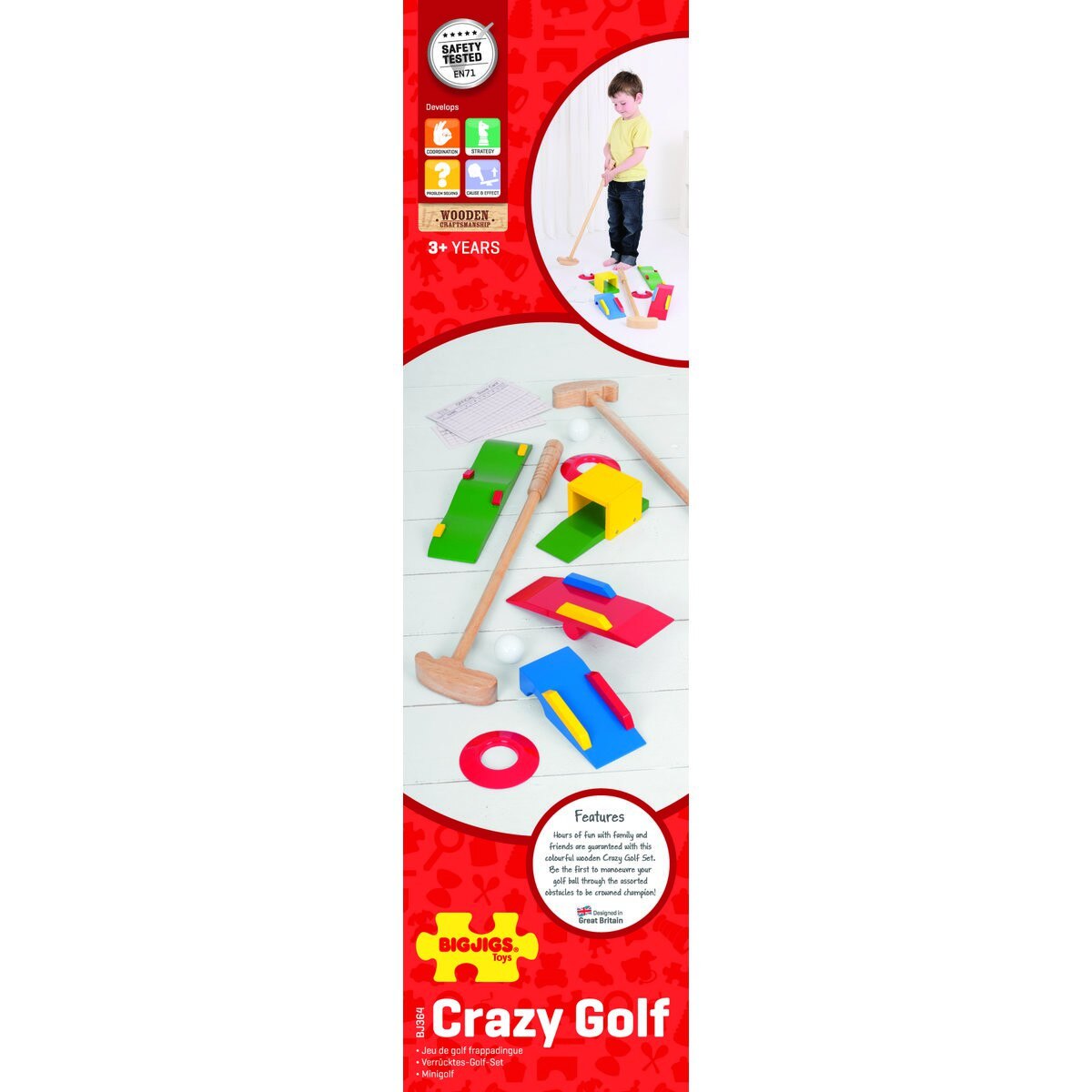 Joc golf din lemn BigJigs