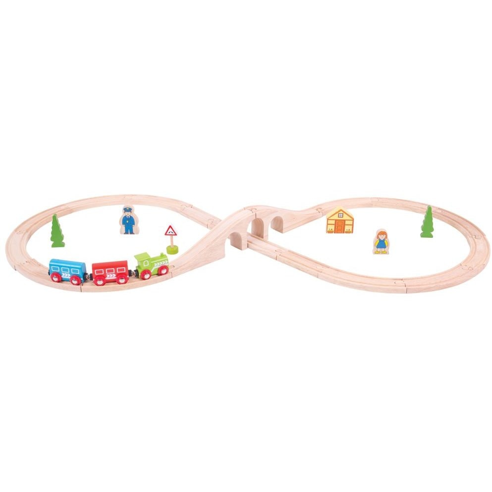 Set tren cu cale ferata circulara BigJigs