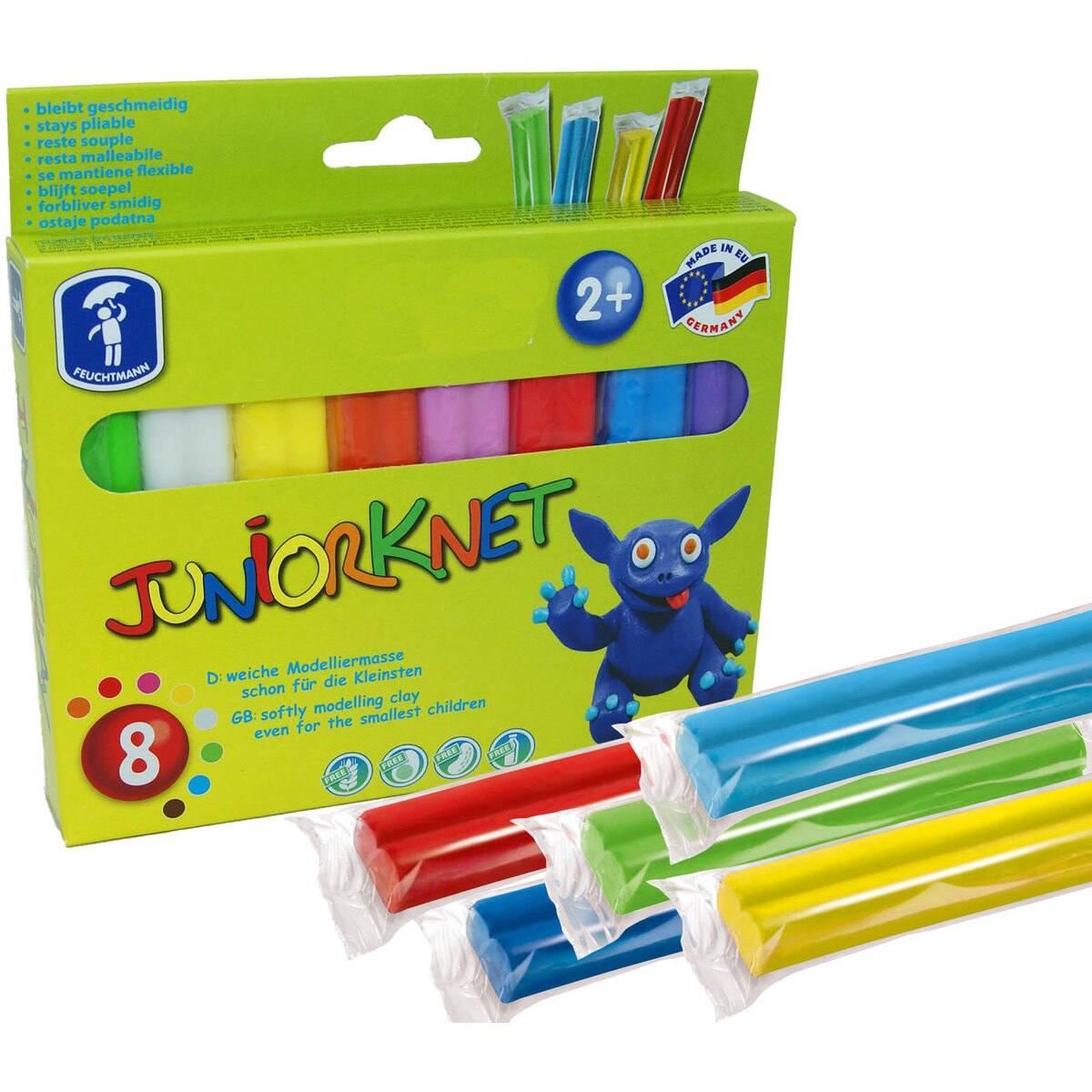 Plastilina non-toxica - 8 culori FEUCHTMANN