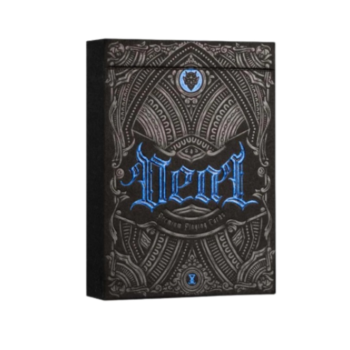 Carti de joc premium Deal With The Devil-UV Cobalt Blue