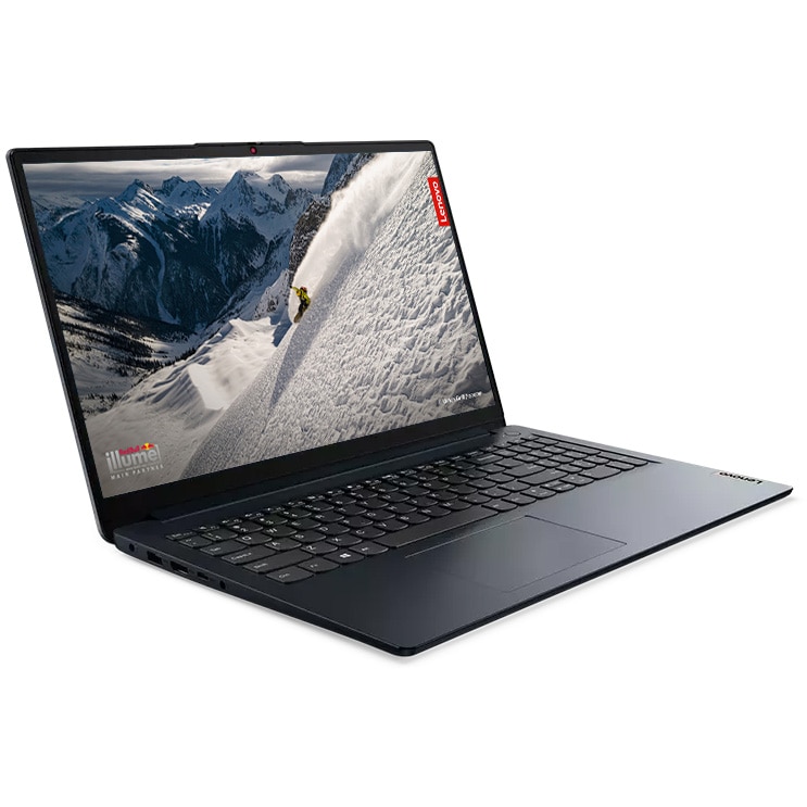 Laptop Lenovo IdeaPad 1 15ALC7 cu procesor AMD Ryzen™ 5 5500U pana la 4.0GHz, 15.6" Full HD, 8GB RAM, 256GB SSD, AMD Radeon™ Graphics, No OS, Abyss Blue