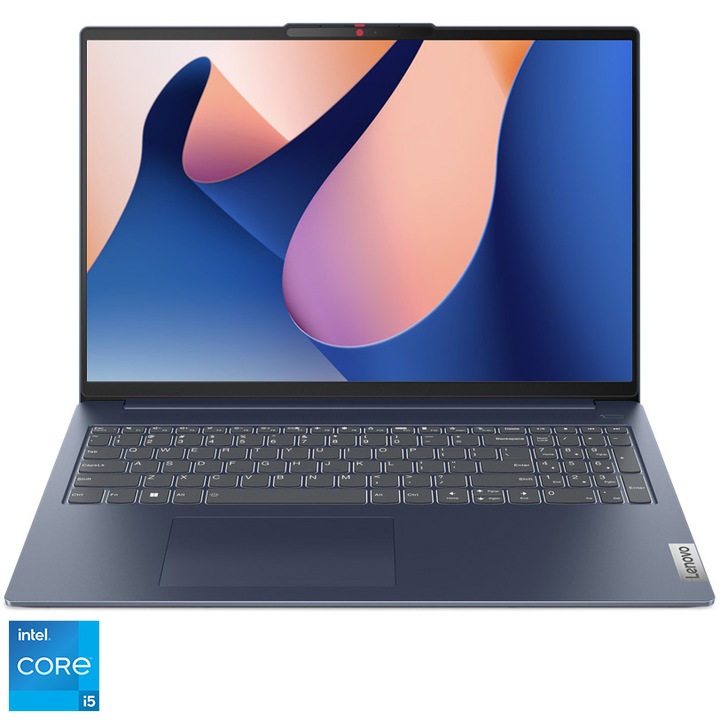 Laptop Lenovo IdeaPad Slim 5 16IAH8 cu procesor Intel® Core™ i5-12450H pana la 4.4 GHz, 16", WUXGA, IPS, 16GB, 1TB SSD, Intel® UHD Graphics, No OS, Abyss Blue