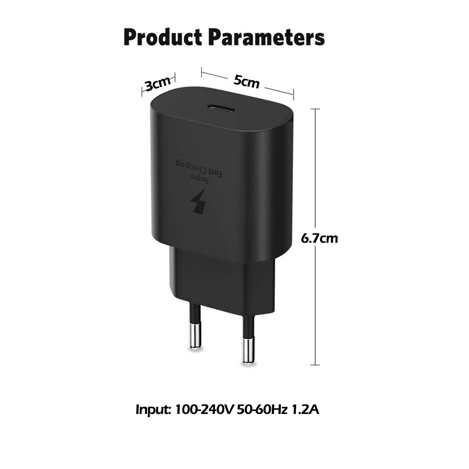 Супер бързо зарядно 45W, NUODWELL, С 1,5M Type-C - Type-C кабел ...