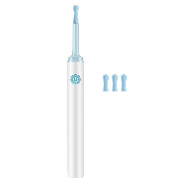 Kit Endoscop pentru inspectare si curatare ureche cu LED, aplicatie telefon dedicata, functie foto si video, Alb