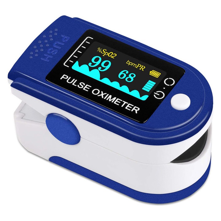 Monitor de ritm cardiac, Love Mobile,, Dispozitiv de masurare a nivelului de oxigen din sange Poate fi prins pe deget