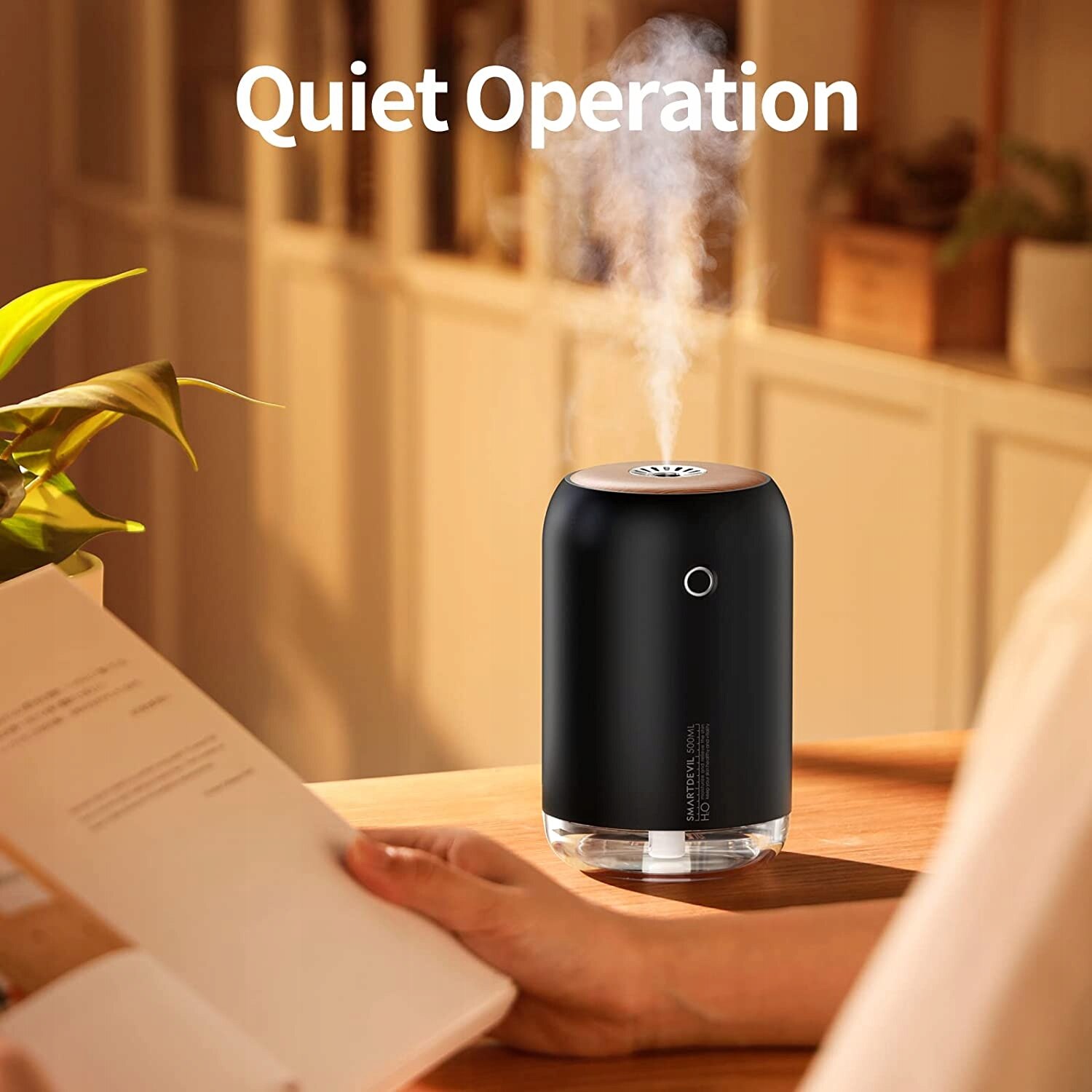 Smartdevil Small Humidifier Mini umidificator de aer, SmartDevil, 500 ml - eMAG.ro
