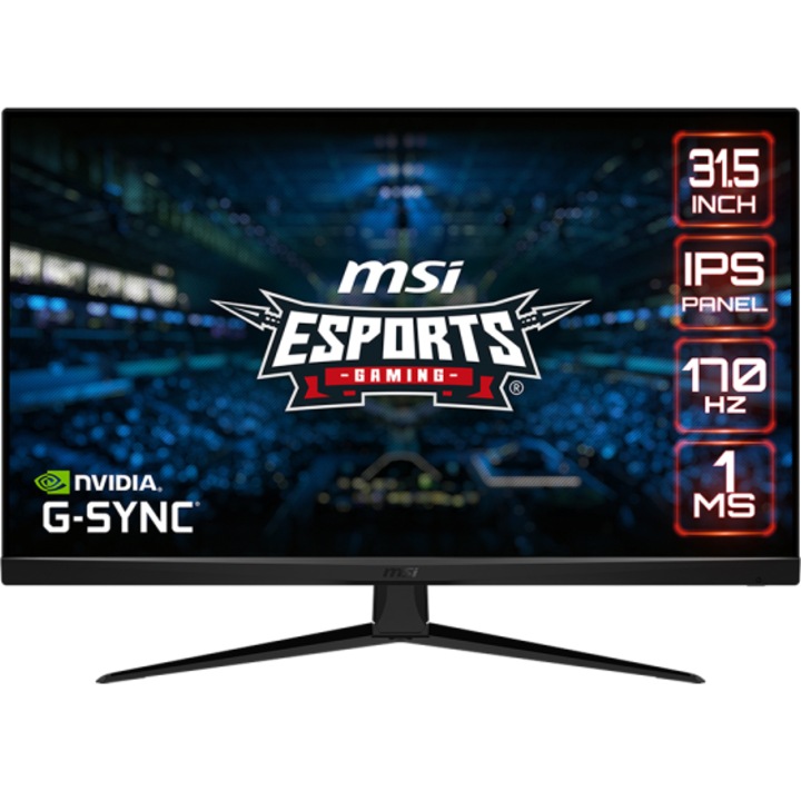 MSI G321Q Gaming LED Monitor 31,5", WQHD 2560x1440, IPS, 16:9, 1200:1 CR, 300cd/m2, 1ms, 170Hz, DP, HDMI