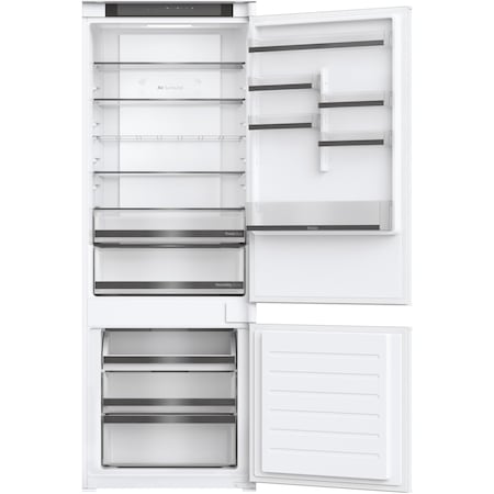 Combina frigorifica incorporabila Haier HBW5719E, 364 l, Total No Frost, Air Surround, Humidity Zone, Conectivitate WiFi/ hOn, SuperCooling, SuperFreezing, Raft sticle, Clasa E, H 193 cm