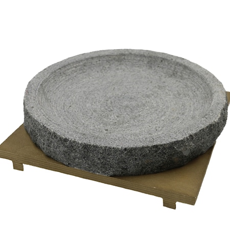 Tigaie din piatra naturala de granit, 25cm, folosita pentru gatit