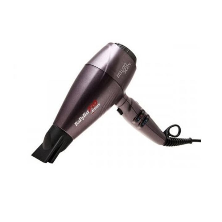 Сешоар Babyliss Pro Stellato Digital, 22 800 rpm, Черен