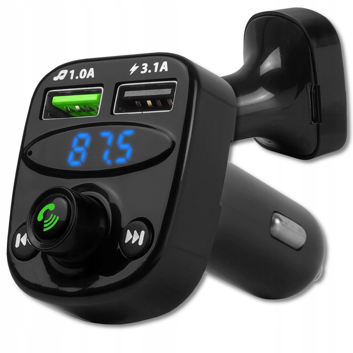 Modulator FM, LTC, 2xUSB, Negru