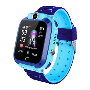 Ceas smartwatch copii Olivfant™ Q12, Rezistent la apa, 1.4 inch, apel video, blocare apel, monitorizare spion, Albastru