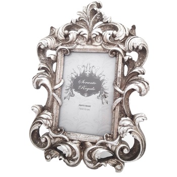 Rama foto baroc argintie Antique Rama foto baroc argintie Antique