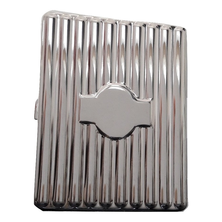 Tabachera placata cu argint pentru tigari slim