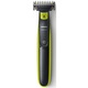 Aparat hibrid de barbierit si tuns barba PHILIPS OneBlade QP2520/30. 3 piepteni. 1 lama suplimentara. Acumulatori. Negru/Verde