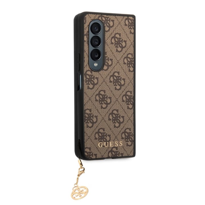 Guess Telefontok, Samsung Galaxy Z Fold 5 5G, Z Fold5, Logo Collection, Eredeti, Prémium, Tech Optim Protection, Barna