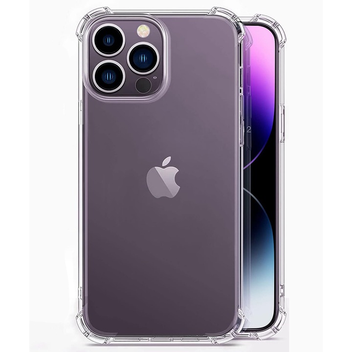 Premium Antishock калъф за iPhone 15 Pro Max, Ultra Protection, Corner protection, Anti shock, Удароустойчив, Transparent