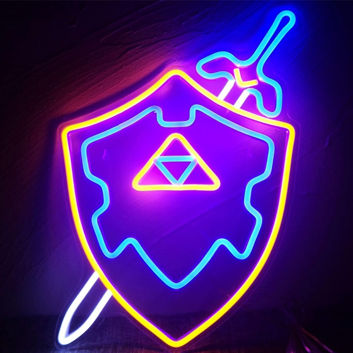 Semn neon LED anime, acrilic, multicolor. 002