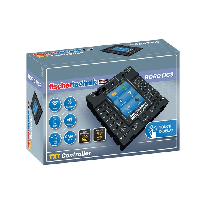 Controller TXT Fischer Technik, 32 biți / 600 MHz, 10 ani+, Negru