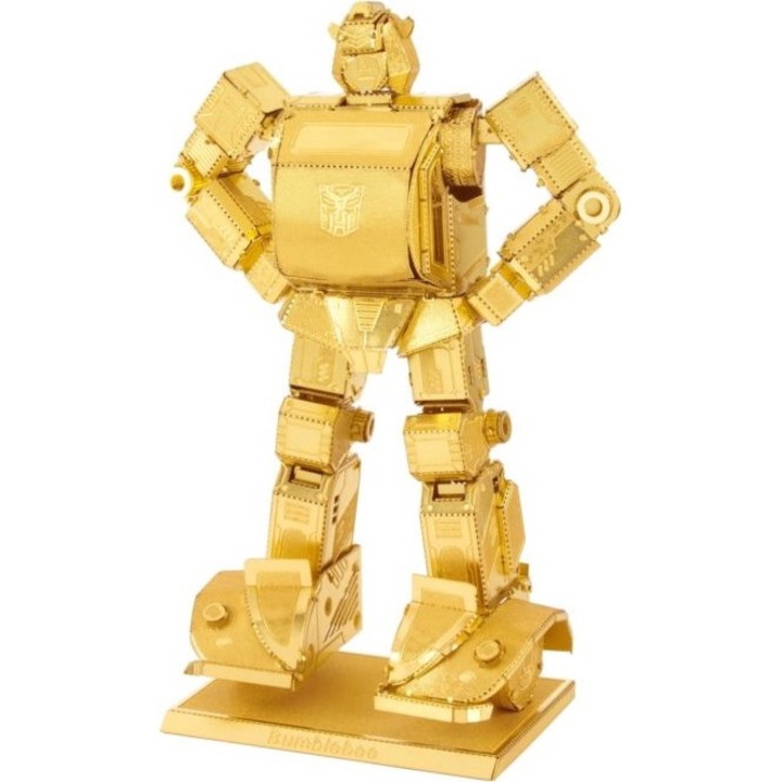 Puzzle 3D cu Bumblebee, Metal Earth, Auriu