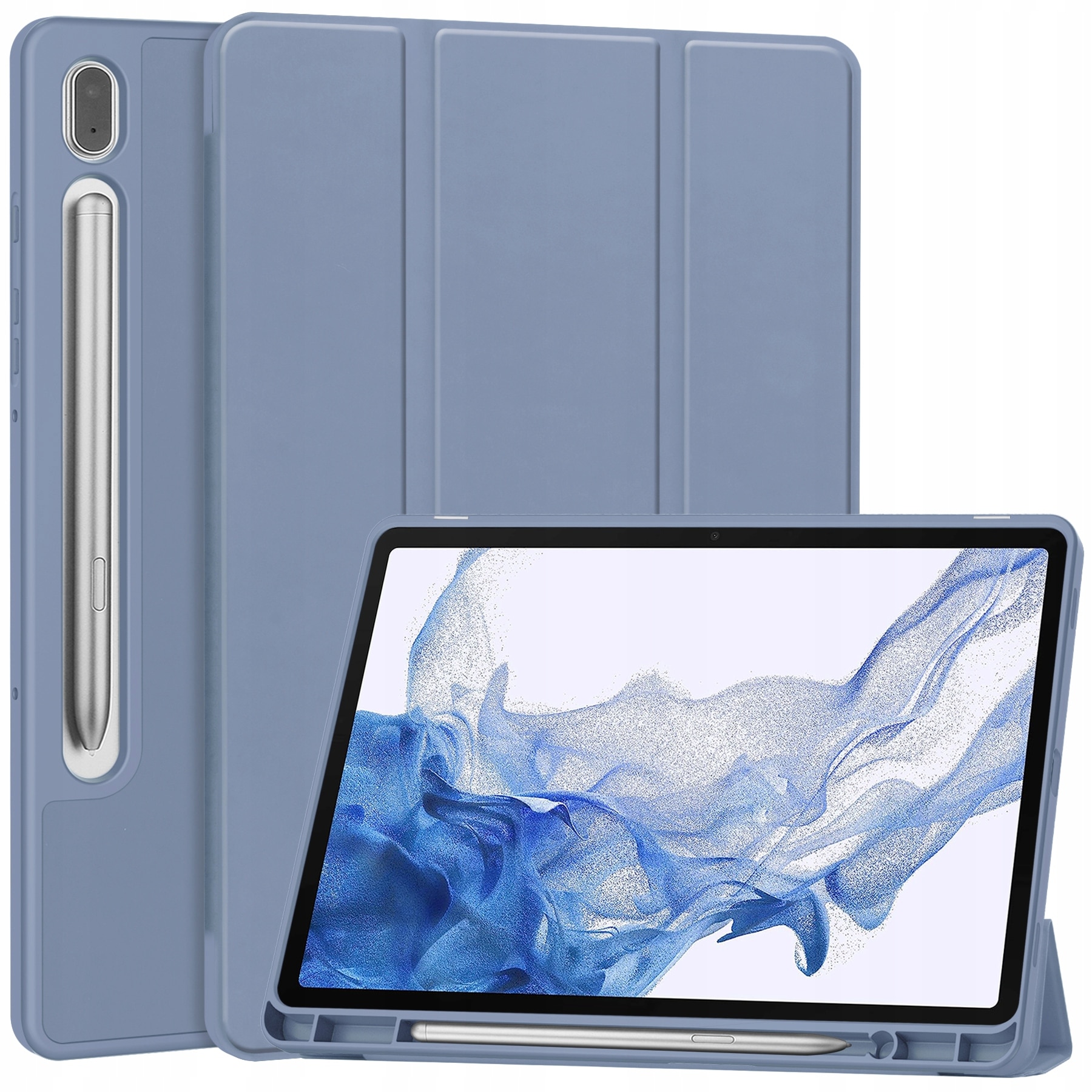 Husa flip pentru Samsung Galaxy Tab S9, Bizon, 11'', Violet