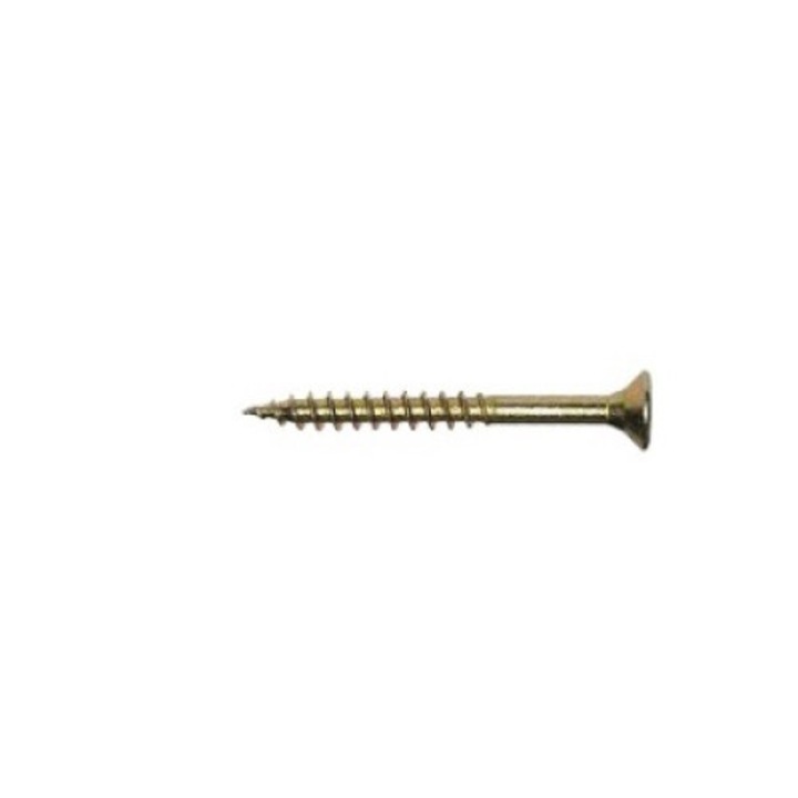 Suruburi din lemn UN, galvanizat galben, 3.5x50mm, set 1000 buc