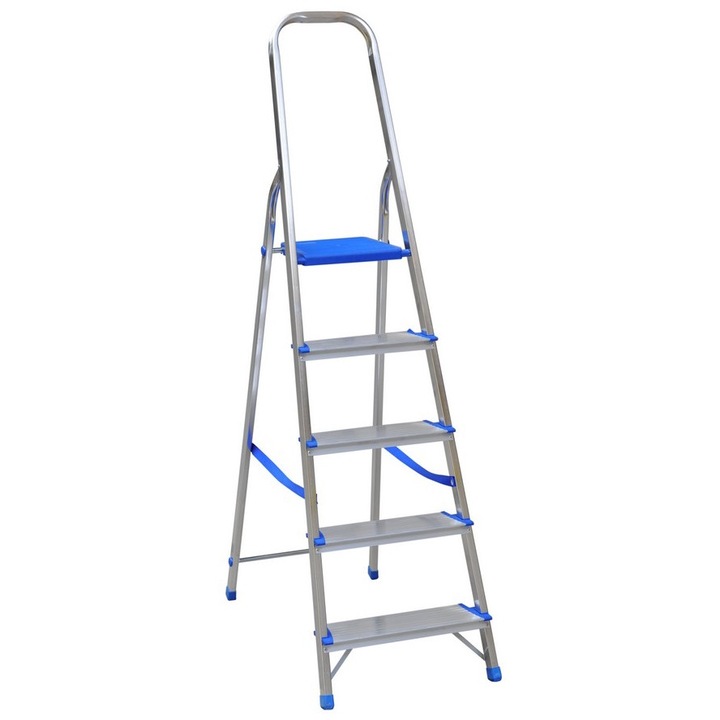 Alumínium létra, Drabex, 178cm, 4 lépcső + emelvény