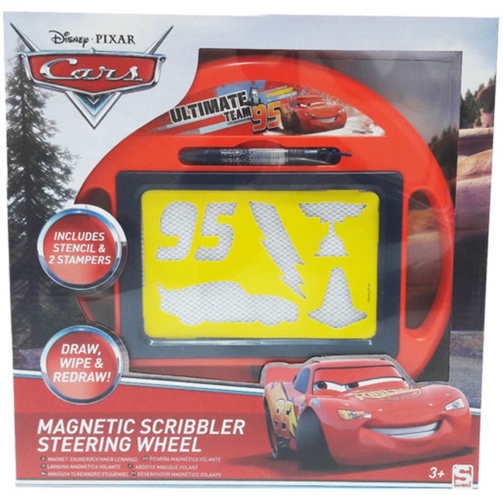 Tabla pentru desenat cu stampile magnetice si creion magnetic, Disney, 26x26