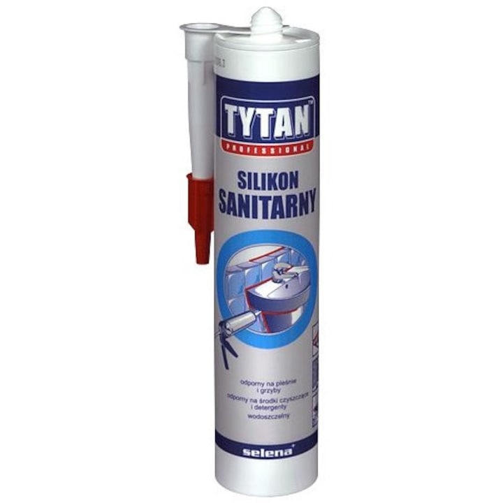 Sigilant siliconic, Tytan, 280 ml, Alb