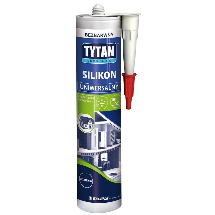 Silicon universal, Tytan Euro-Line, 280ml, Alb