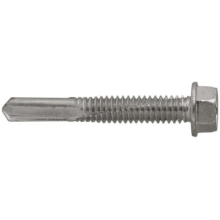 Surub autoforant Un, Inox, 5.5x75mm, Argintiu