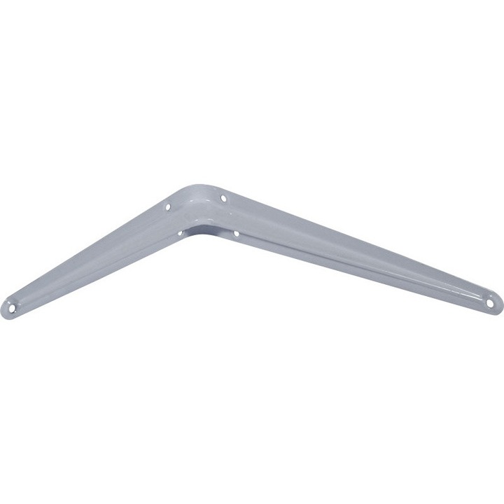 Suport pentru sustinerea raftului din otel, Alb, 75x100