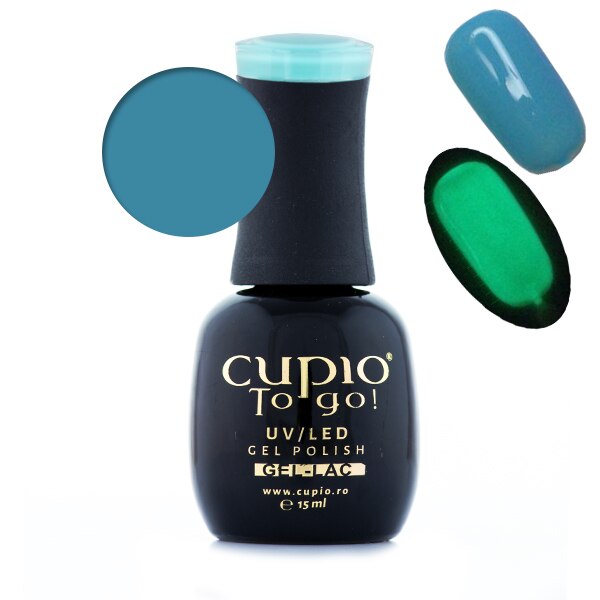 Oja semipermanenta Glow in the Dark - Blue 15ml