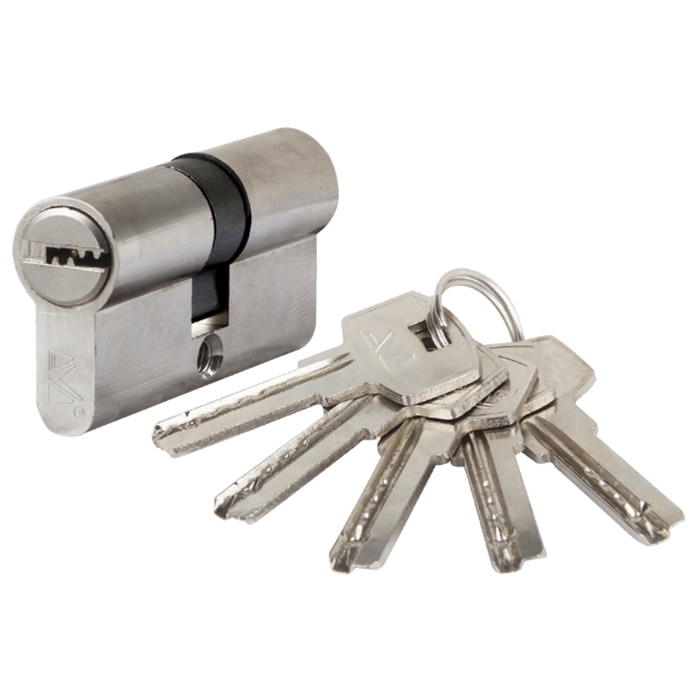 Cilindru centrat Evotools, 5 chei amprenta, lungime 70 mm, centrat 35 + 35 mm