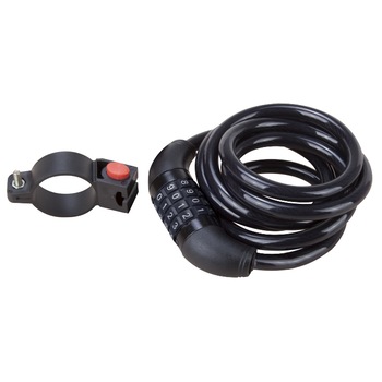Antifurt pentru bicicleta cu cifru Evotools, lungime 80 cm, diametru 10 mm, 4 digiti Antifurt pentru bicicleta cu cifru Evotools, lungime 80 cm, diametru 10 mm, 4 digiti