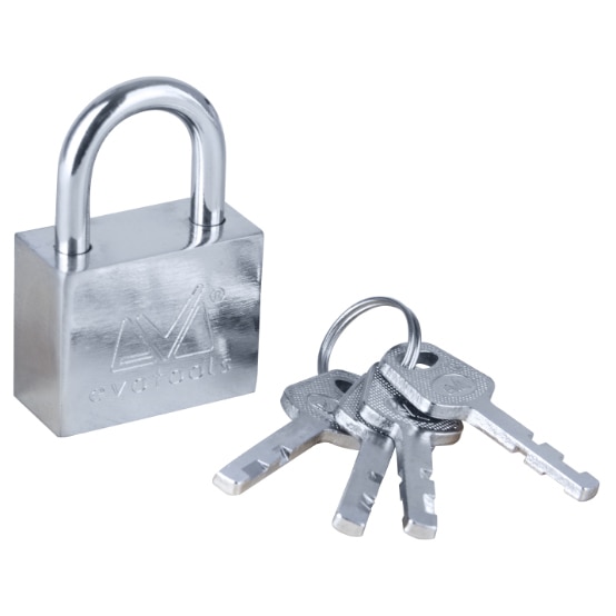 Lacat din otel Evotools, 40 mm, 4 chei