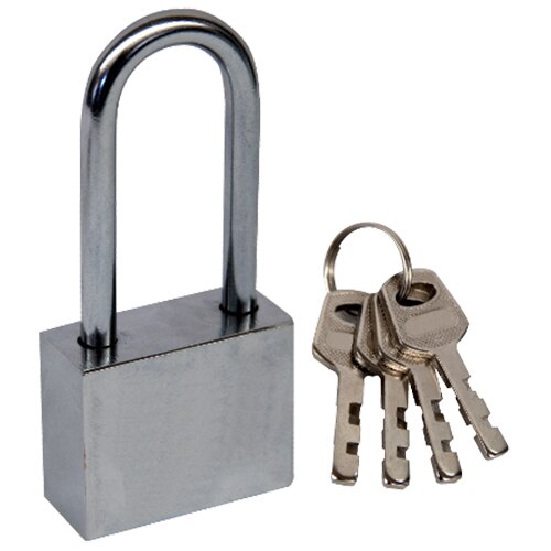 Lacat din otel ureche lunga Evotools, 50 mm, 4 chei