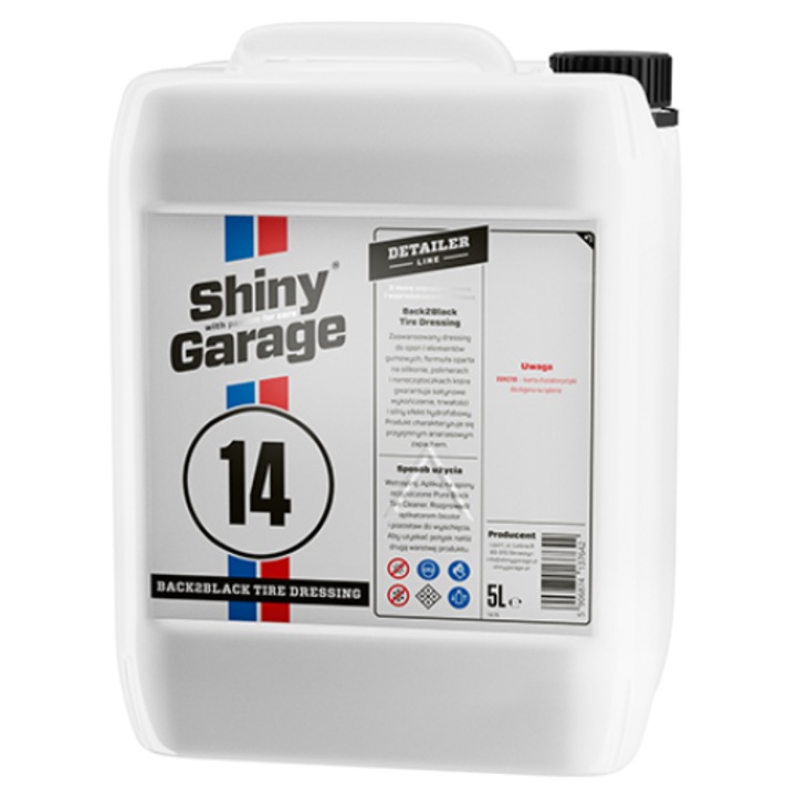 Pansament satinat pentru anvelope Shiny Garage Back2Black Tire Dressing 5L