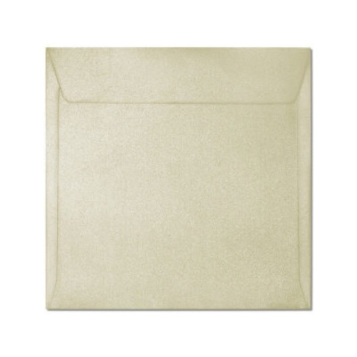 Set 10 plicuri decorative, 158 x 158 mm, Crem