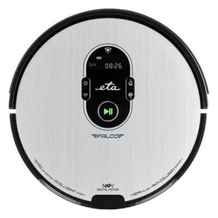 Прахосмукачка робот, ETA, модел FALCO 151590000, сиво/черно