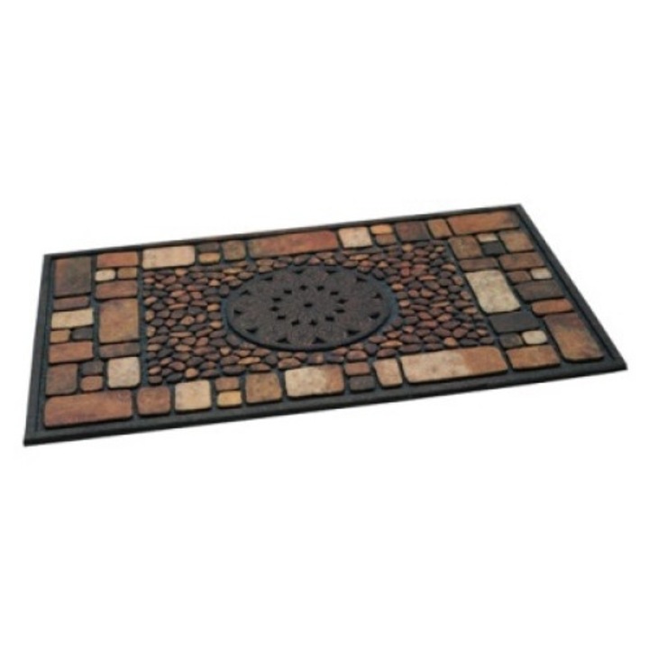 Bejárati szőnyeg, barna, 45x75CM