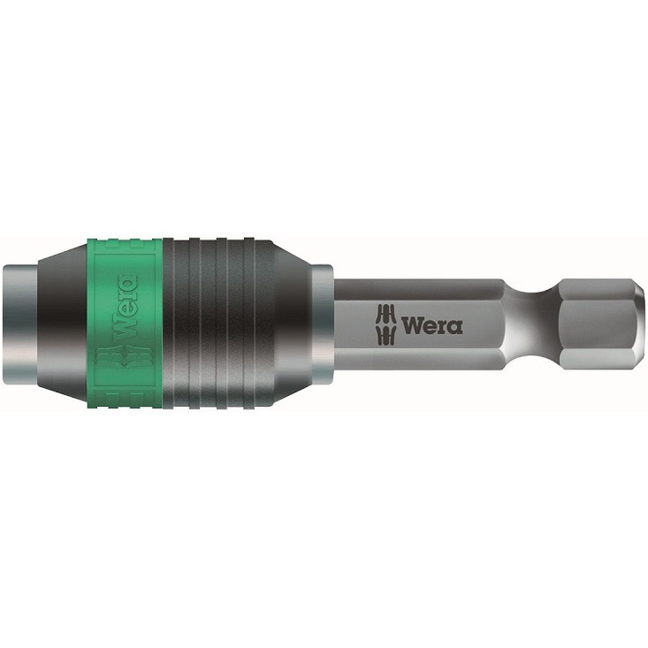 Adaptor magnetic biti, Wera, 50 x 15 x 15 mm, Gri/Verde