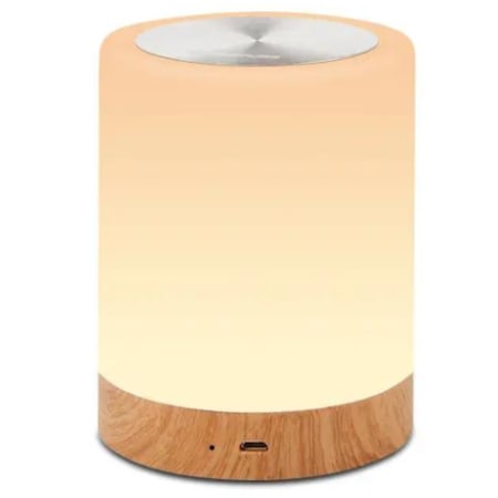 Lampa LED de veghe Katlion®, ambientala cu control tactil, RGB, functie de schimbare a intesitatii si a culorilor, cu acumulator, portabila, pentru citit, pentru birou, pentru dormitor, living sau sufragerie