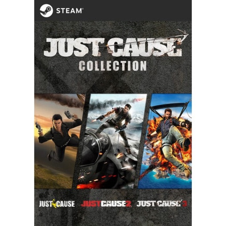 Joc Just Cause Collection (1 + 2 + 3 DLC), Cod de activare Steam